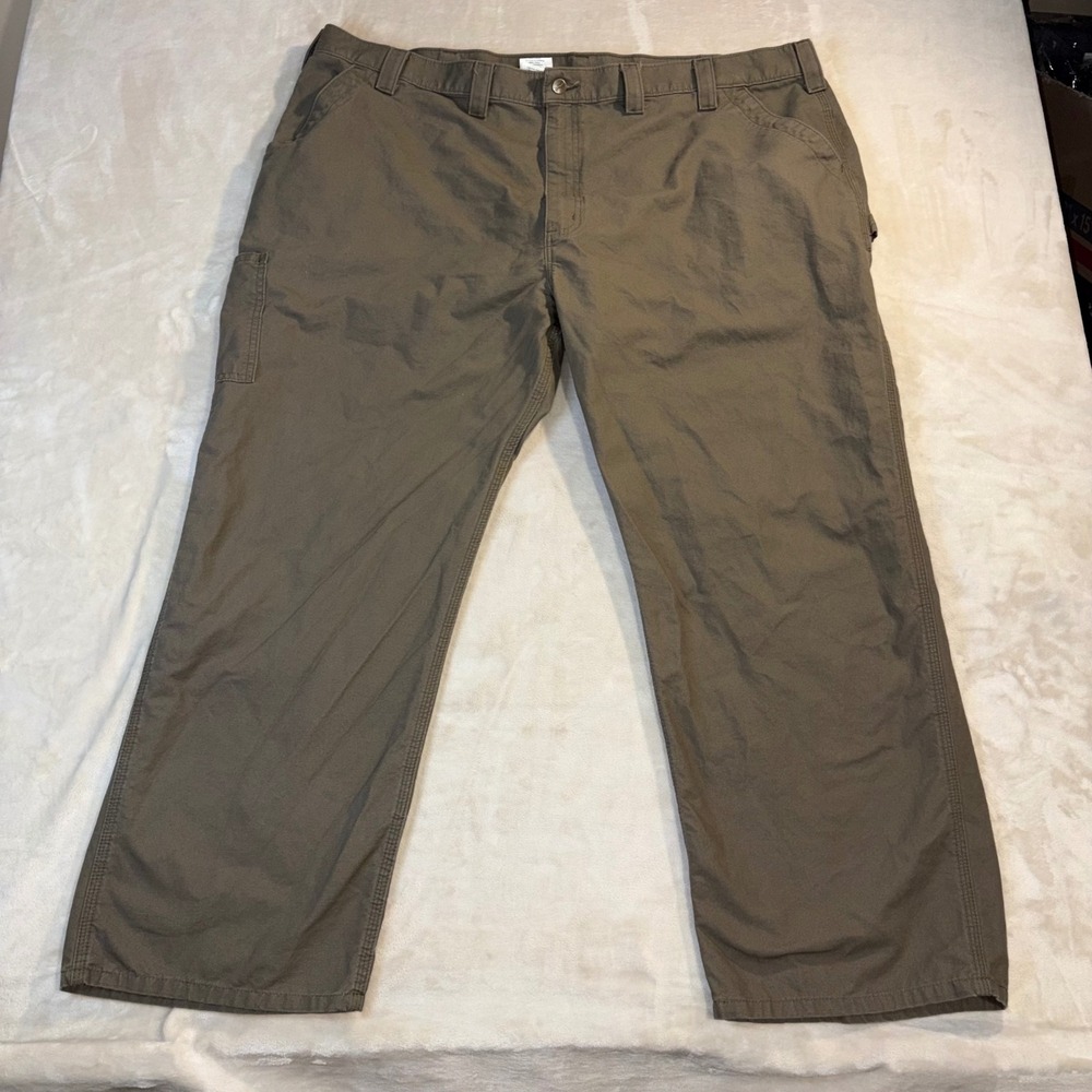 Carhartt B151 LBR Men Brown Original Dungaree Fit Canvas Work Pants 50x30
